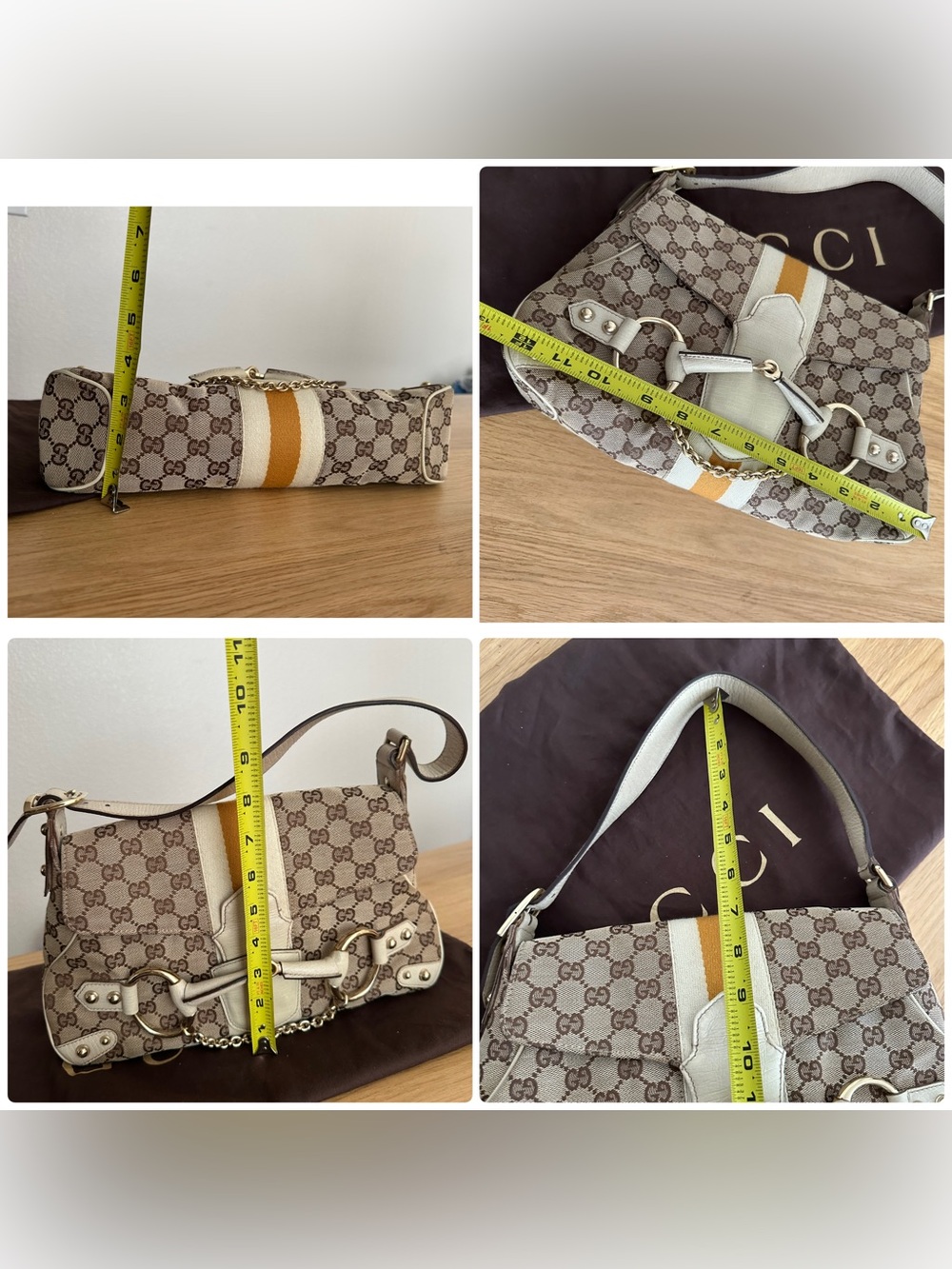 Gucci Horsebit Shoulder Bag with dustbag and COA - Picture 13 of 16
